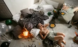 Personne dans un logement insalubre